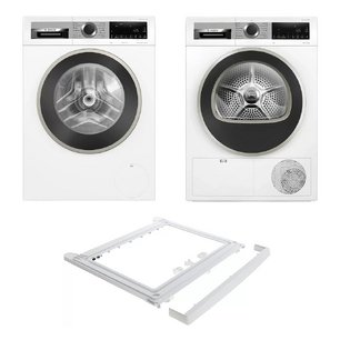 Bosch Serie 4 (стиральная машина WGA24400ME + сушильная машина WQG1420AME + монтажный элемент WTZ20410) фото Bosch Serie 4 (стиральная машина WGA24400ME + сушильная машина WQG1420AME + монтажный элемент WTZ20410) фото