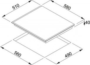 Независимая индукционная  варочная панель Franke FH 604-1 4I T PWL фото 3