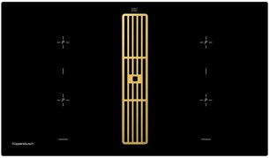 Варочная панель с вытяжкой Куперсбуш KMI 9850.0 SR Gold фото Варочная панель с вытяжкой Kuppersbusch KMI 9850.0 SR Gold фото