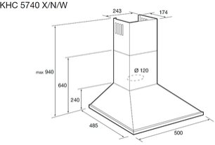 Вытяжка Кертинг KHC 5740 N фото 3 Вытяжка Korting KHC 5740 N фото 3