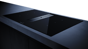 Индукционная варочная панель с вытяжкой Kuppersbusch KMI 8350.0 SR Silver Chrome фото 3