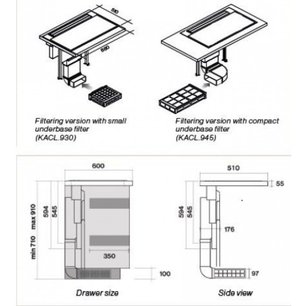 Варочная панель с вытяжкой FALMEC INDUCTION HOB INOX (880) фото 4