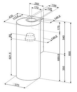 Вытяжка Смег KR37XE фото 4 Вытяжка Smeg KR37XE фото 4