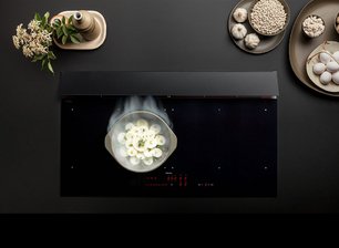 Варочная панель с вытяжкой Фалмек BRERA 90 VETRO NERO фото 2 Варочная панель с вытяжкой Falmec BRERA 90 VETRO NERO фото 2