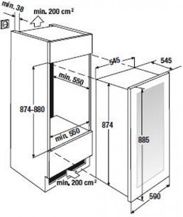 Встраиваемый холодильник для охлаждения вина Куперсбуш FWK 2800.0 S1 фото 4 Встраиваемый холодильник для охлаждения вина Kuppersbusch FWK 2800.0 S1 фото 4