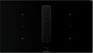 Индукционная варочная поверхность с вытяжкой Kuppersbusch KMI 9850.1 SR-S Black Chrome фото