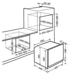Духовой шкаф Смег SF6922NPZ фото 2 Духовой шкаф Smeg SF6922NPZ фото 2