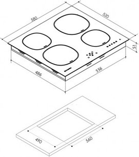 Варочная панель Фабер FCH 64 фото 3 Варочная панель Faber FCH 64 фото 3