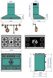 Настенная вытяжка Ля Корню CornuFe 110 фото 4 Настенная вытяжка La Cornue CornuFe 110 фото 4