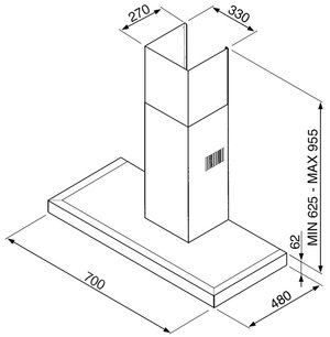 Вытяжка Smeg KSE71X-1 фото 2