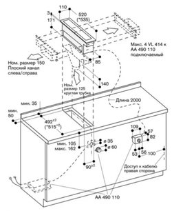 Встраиваемая вытяжка Гаггенау VL 414-110 фото 4 Встраиваемая вытяжка Gaggenau VL 414-110 фото 4