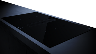 Индукционная варочная панель с вытяжкой Kuppersbusch KMI 9350.0 SR Black Velvet фото 3