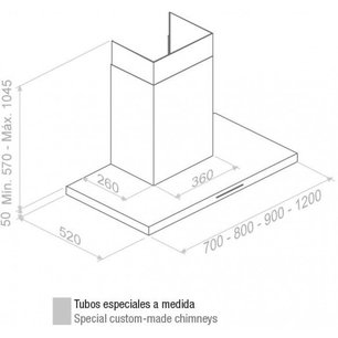 Вытяжка Пандо P-401/70 IX V.750 SEC 230/50 фото 3 Вытяжка Pando P-401/70 IX V.750 SEC 230/50 фото 3