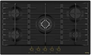 Газовая варочная панель Кертинг HG 945 CTRN фото Газовая варочная панель Korting HG 945 CTRN фото