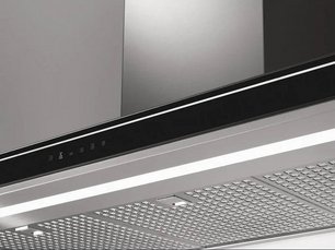 Вытяжка Falmec Luce 90 Glass Black wall фото 3