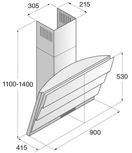 Вытяжка Аско CW4985 S фото 2 Вытяжка Asko CW4985 S фото 2