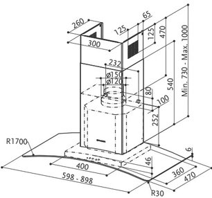 Вытяжка Фабер RAY X/V A90 фото 2 Вытяжка Faber RAY X/V A90 фото 2