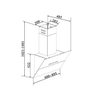 Вытяжка Кертинг KHC 91090 GW фото 4 Вытяжка Korting KHC 91090 GW фото 4
