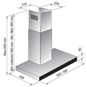 Вытяжка Зигмунд Штайн K 50.91 S фото 4 Вытяжка Zigmund Shtain K 50.91 S фото 4
