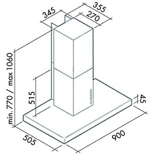 Вытяжка Фалмек Lux 90 ix (800) ECP фото 4 Вытяжка Falmec Lux 90 ix (800) ECP фото 4