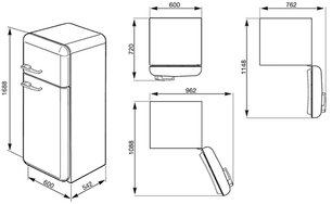 Холодильник Смег FAB30LBL1 фото 2 Холодильник Smeg FAB30LBL1 фото 2