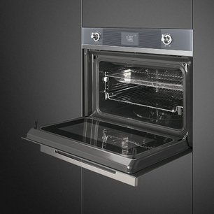 Комбинированный духовой шкаф с функцией СВЧ Смег SF4102MCS фото 2 Комбинированный духовой шкаф с функцией СВЧ Smeg SF4102MCS фото 2