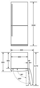 Холодильно-морозильная комбинация Нефф K5880X4 фото 4 Холодильно-морозильная комбинация Neff K5880X4 фото 4