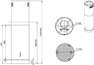 Вытяжка Фалмек POLAR ISOLA X фото 2 Вытяжка Falmec POLAR ISOLA X фото 2
