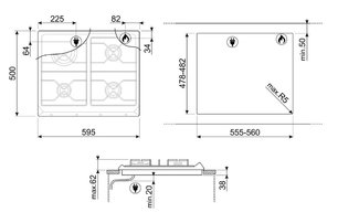 Варочная панель Smeg SRV864RAGH фото 4
