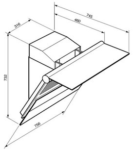 Вытяжка Смег KTS75 фото 4 Вытяжка Smeg KTS75 фото 4