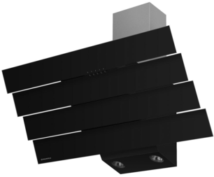 Вытяжка Maunfeld CASCADA QUART 90 BLACK фото