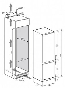 Встраиваемый холодильник Kaiser EKK 60193 фото 4
