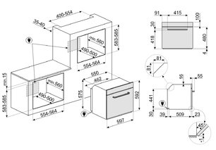 Духовой шкаф Смег SF6905P1 фото 4 Духовой шкаф Smeg SF6905P1 фото 4