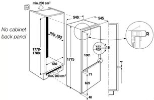Встраиваемый холодильник Kuppersbusch FKG 8540.0i фото 3