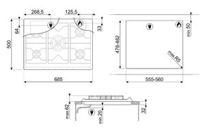 Варочная панель Smeg SR775BS1 фото 4