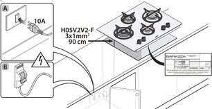 Газовая варочная панель Баразза 1PMD70B фото 3 Газовая варочная панель Barazza 1PMD70B фото 3