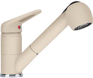 Смеситель Franke Novara Plus с выдвижным шлангом бежевый Смеситель Franke Novara Plus с выдвижным шлангом бежевый