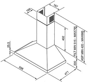Вытяжка Смег KD6X-2 фото 2 Вытяжка Smeg KD6X-2 фото 2