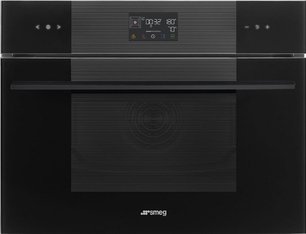 Компактный духовой шкаф с паром Smeg SO4102S3B3 фото