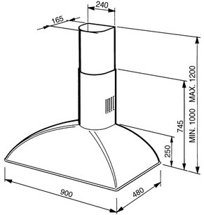 Вытяжка Smeg KA1VP9 фото 4