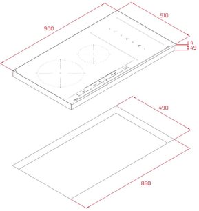 Индукционная варочная панель Teka IZS 96700 MST BLACK фото 2