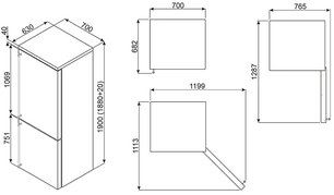Холодильник Смег FA390XS4 фото 2 Холодильник Smeg FA390XS4 фото 2