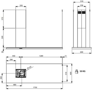 Вытяжка FALMEC DESIGN LUMEN ISOLA STEEL 175 DX фото 4 Вытяжка FALMEC DESIGN LUMEN ISOLA STEEL 175 DX фото 4