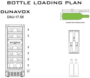 Винный шкаф Дунавокс DAU-17.58DW фото 4 Винный шкаф Dunavox DAU-17.58DW фото 4