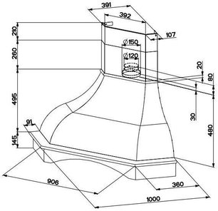 Вытяжка Фабер WEST ANGOLO WH SC H-EP корпус белый фото 4 Вытяжка Faber WEST ANGOLO WH SC H-EP корпус белый фото 4