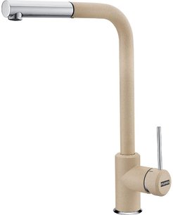 Смеситель Franke Sirius c выдвижном носиком Хром/Бежевый Смеситель Franke Sirius c выдвижном носиком Хром/Бежевый