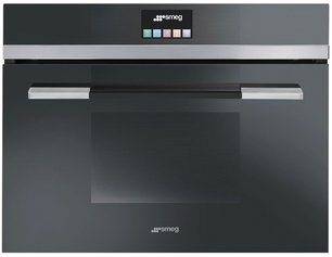 Компактный многофункциональный духовой шкаф Смег SF4140MCN фото Компактный многофункциональный духовой шкаф Smeg SF4140MCN фото