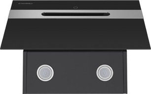 Кухонная вытяжка MAUNFELD Moon 60 черный\вставка сатин фото 4