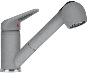 Смеситель Franke Novara Plus с выдвижным шлангом серый Смеситель Franke Novara Plus с выдвижным шлангом серый