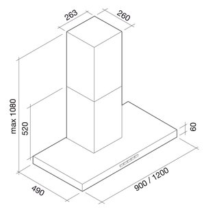 Вытяжка Falmec Plane top 120 ix (800) ECP фото 4